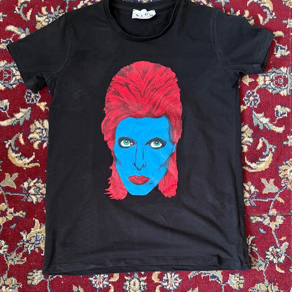 David Bowie Aladdin Sane T-Shirt by John Richmond.